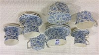 Set of Blue & White Child's China Tea Set