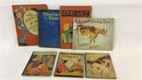 Group of 7 Various Old Chidlren's Books Including