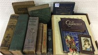 Box of Old Books Including the Complete Home-