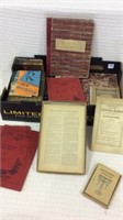 Box of Old  Books Including Old Ledger Books,