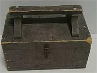 Wood ammunition box