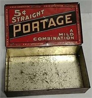 Portage Tin cigar box
