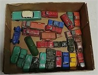 Many small toy truck and cars
