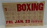 Boxing poster/paper
