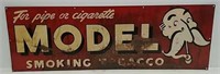 Model smoking tobacco tin sign