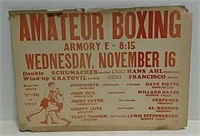 Amateur boxing poster