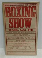 Boxing show poster