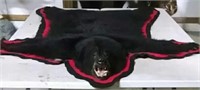 Black bear rug