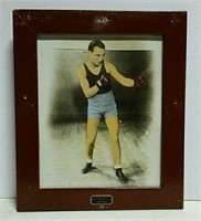 Vintage Framed Jackie Fields boxing photo