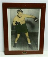 Vintage Framed Bud Taylor boxing promo