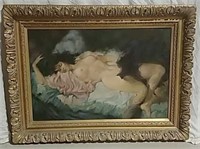 Halbach. Nude oil on canvas