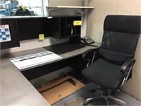 Office Desk w/ Chair & 4-Drawer File Cabinet