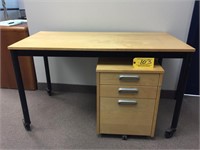 Table & 3-Drawer Cabinet