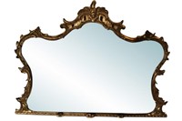 French Rococo Gilt Beveled Mirror