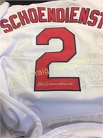 Red Schoendiest Signed St. Louis Cardinals Jersey