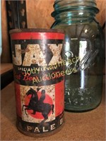 Vintage Jax Pale beer can