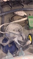Large lot of water hose
