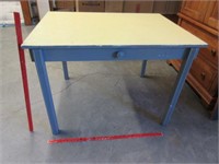 old wooden work table (top replaced)