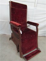 Victorian Highback Velvet Covered Chair