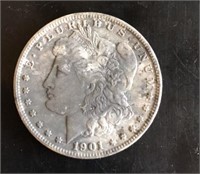 1901-0 morgan silver dollar