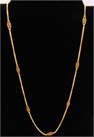Italy 14K Gold 18" Necklace 1.7 Grams TW
