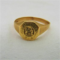 1925 10K Gold High School Ring Northampton (Mass)