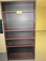 36'' 6-Shelf Bookcase, Mahogany