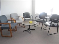 Round table with 5 chairs