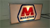 Marathon light Up Sign 21x13.25in