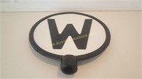Whistle Cast Iron Railroad Sign 20in x 22in