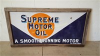 Supreme Motor Oil w/ Wood Frame SSP 62.5"x32.5"