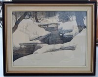 Jack Reid Limited Edition Snow Bridge Print