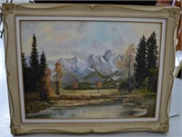 Framed Oil on Canvas Signed - 28.5" x 37"