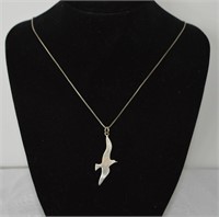 .925 /silver Necklace & Seagull Pendant