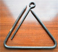Vintage Forged Triangle Dinner Bell