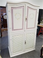 LARGE STENCILED CABINET