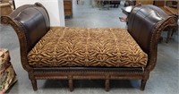 LARGE SLEIGH CHAISE LOUNGE BY RACHLIN CLASSICS