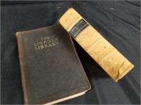 2PC LINCOLN BOOKS 1865 LIFE & TIMES OF ABRAHAM