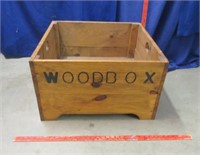 handcrafted wooden storage box
