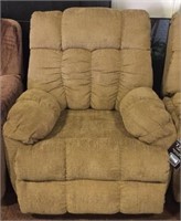 Simmons light tan upholstered recliner - brand