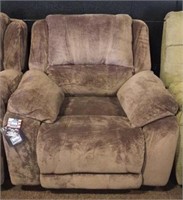 Simmons light brown upholstered recliner - brand