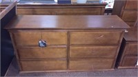 Simmons Raleigh Collection aged maple 6 drawer