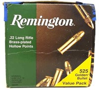 .22 Long Rifle Brass-plated Hollow Point Rounds
