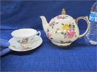 sadler england teapot & england cup-saucer