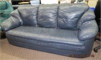 Leather sofa (as is) 83" needs repair