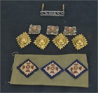 WWII Buttons & Crests Lot