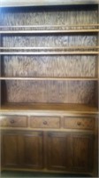 CUSTOM MADE OAK HUTCH