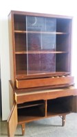 STANLEY WALNUT CHINA CABINET