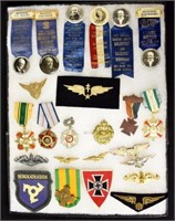 ASSORTED MILITARY PATCHES & MEDALS