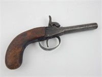 Late 18th/early 19th C pistol, hexagonal Pistol